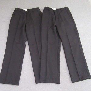 Galls Womens Twill Work Wear Pants 6 Black TR606 Flat Front 2 Lot